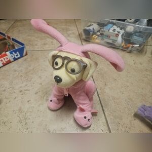 RAISING CANE'S 2013 A Christmas Story Ralphie Pink Bunny Suit Plush Toy Dog 7". 